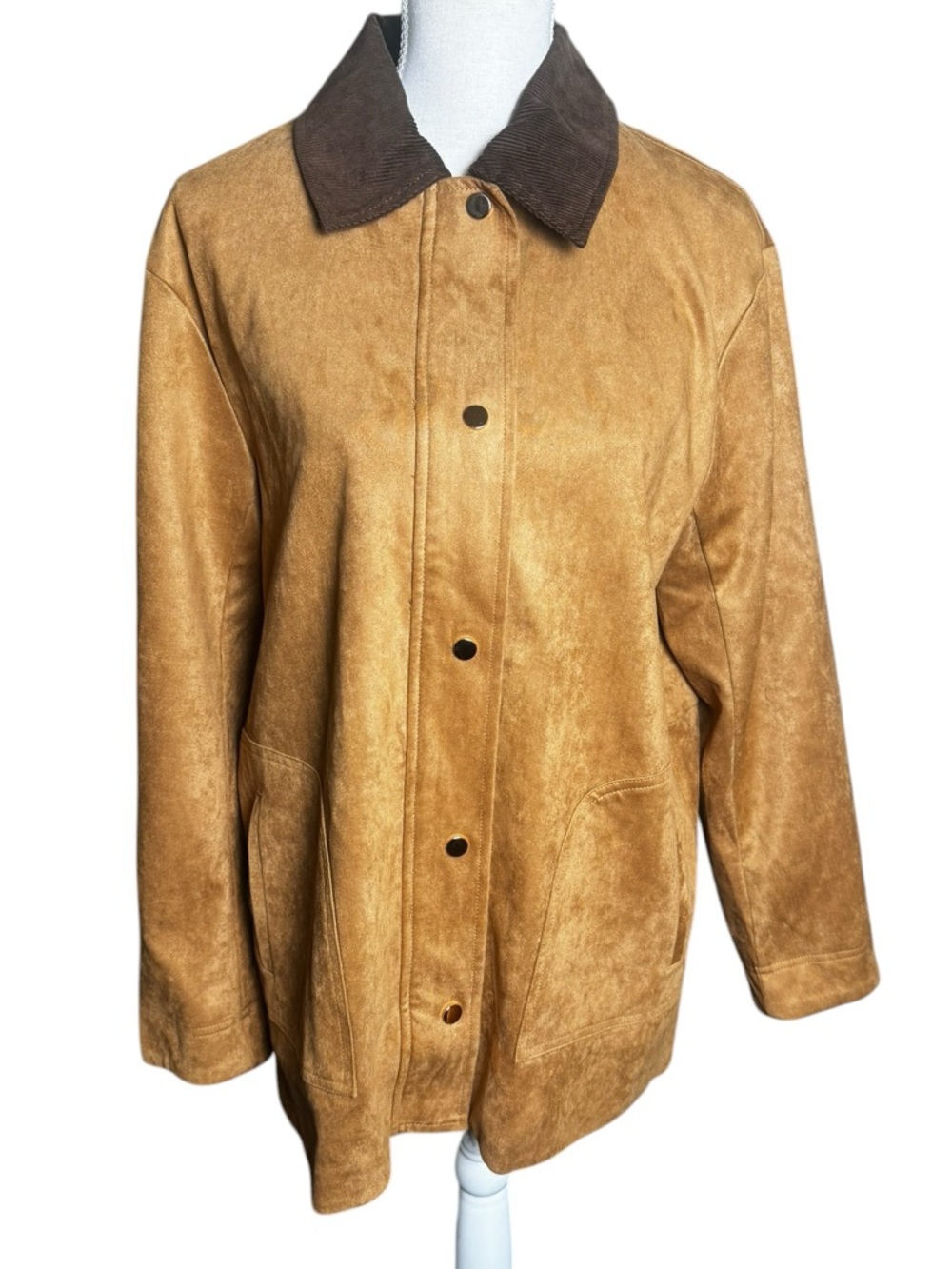 Tuckernuck HYACINTH HOUSE Chestnut Faux Suede Cody Jacket Large NWOT - Picture 3 of 7